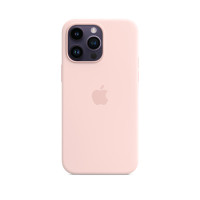 Apple iPhone 14 Pro Max Silicone Case with MagSafe, Chalk Pink