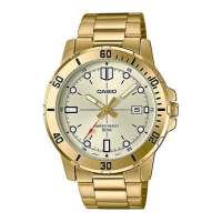 Casio Mens Enticer Analog Dial Gold Watch, MTP-VD01G-9EVUDF