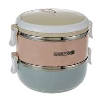 Royalford Two Layer Round Lunch Box 1400 ml