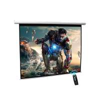 I-View Electrical Projector Screen with Remote 172 x 130 cms