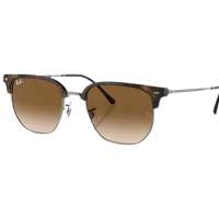 Ray-Ban Full-Rim Clubmaster Polished Havana Sunglasses Unisex Brown Gradient Lens, RB4416 NEW CLUBMASTER 710/51 51-20 145 2N