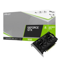 PNY GeForce GTX 1650 4GB GDDR6 Dual Fan Graphics card, VCG16504D6DFPPB.webp
