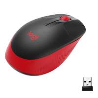Logitech M190 Wireless Mouse, Red