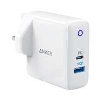 Anker Powerport PD   2 30w 2-port Wall Charger White, A2636k21