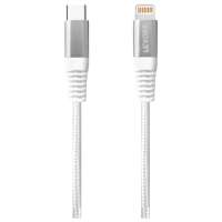 Levore 6ft Nylon Braided USB C to Lightning Cable White, LC4221-WH