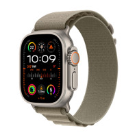Apple Watch Ultra 2 GPS   Cellular, 49mm Titanium Case with Olive Alpine Loop - Medium