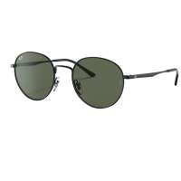 Ray-Ban Full Rim Sunglasses Phantos Black Unisex Sunglasses Green Lens, RB3681 002/71 50-20 145 3N