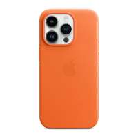Apple iPhone 14 Pro Leather Case with MagSafe, Orange