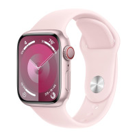 Apple Watch Series 9 GPS Only 41mm Aluminum Case Sport Band, Pink
