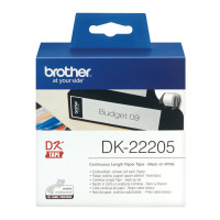 Brother DK-22205 Continuous Length Paper Tape for QL Label Printers, Black on White