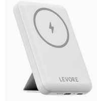 Levore 5000mAh Wireless Magsafe PowerBank Fast Charging White, LP411-WH