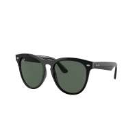Ray-Ban Iris Full-Rim Phantos Polished Black Sunglasses Unisex Green Lens, RB4471 IRIS 662971 54-18 145 3N