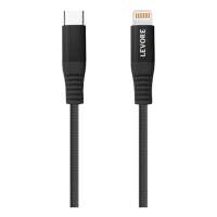 Levore 1M Nylon Braided USB C to Lightning Cable Black, LC4211-BK