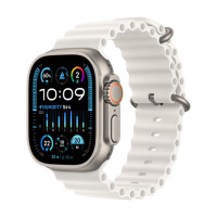 Apple Watch Ultra 2 GPS   Cellular, 49mm Titanium Case with White Ocean Band