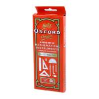 Helix Oxford Mathematical Instrument Box, Red