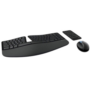 Microsoft Sculpt Ergonomic Desktop Keyboard with Mouse Black